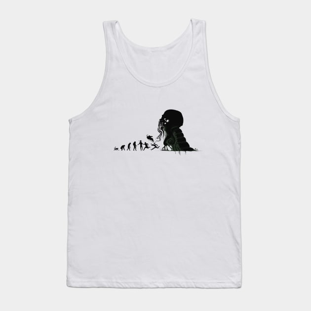 Lovecraftian Darwinism Tank Top by PopShirts